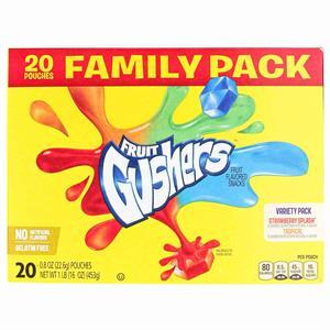 Betty Crocker Gushers Variety Pack Trop/Strwbry, 20 Ct