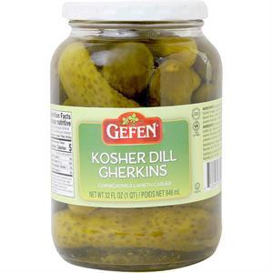 Gefen Kosher Dill Gherkins, 32 Oz